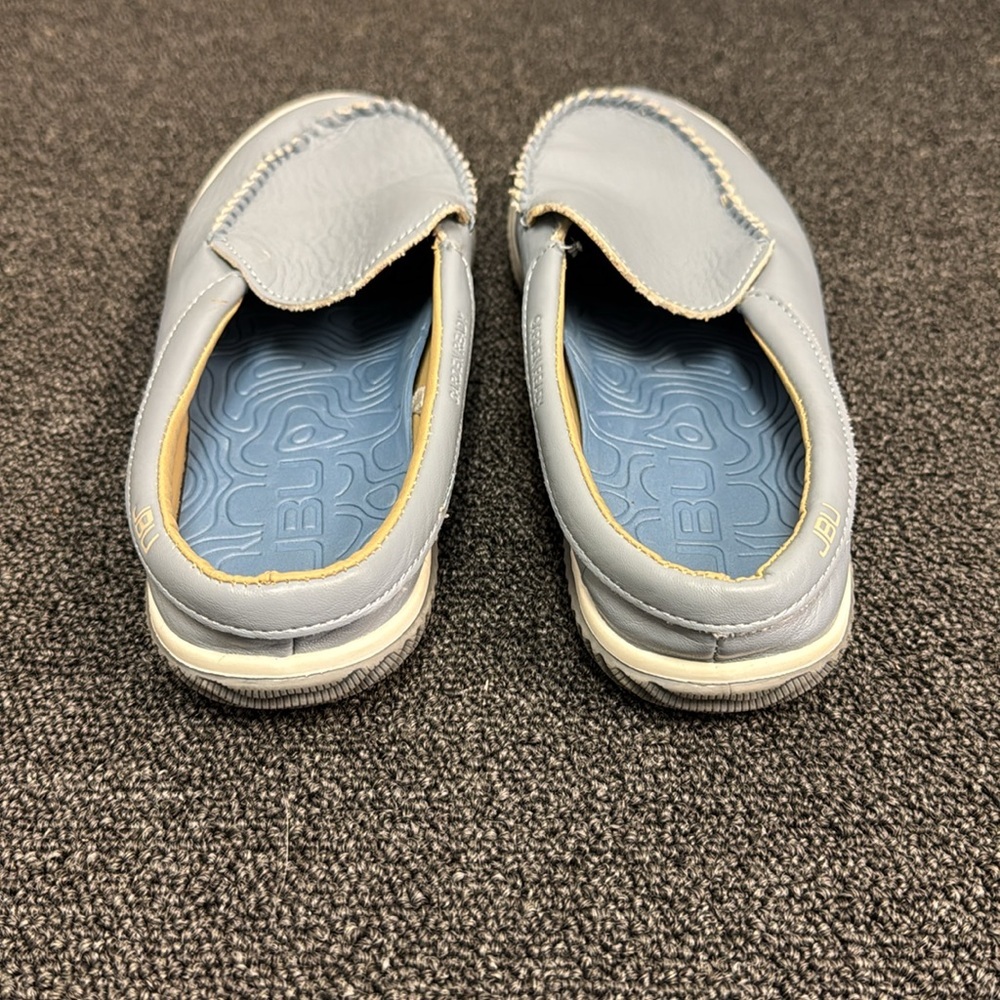 JBU Women’s Garden Ready Blue Loafers with White Trim - Picture 7 of 7